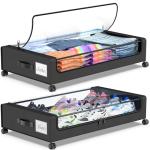 Under Bed Storage Containers with Wheels - 2-Pack