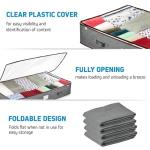 ZOBER Set of 4 Underbed Storage Bins