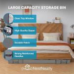 Underbed Storage Bins with Strong Handles - 3 Pack