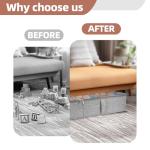 Under Bed Toy Storage Boxes - 2-Pack Grey