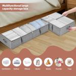 Under Bed Toy Storage Boxes - 2-Pack Grey