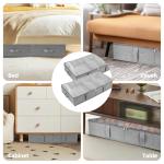 Under Bed Toy Storage Boxes - 2-Pack Grey