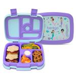 Bento-Style Kids Lunch Box with Cute Mermaid Print