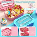 Bento Box Lunch Containers 2-Pack with Utensils