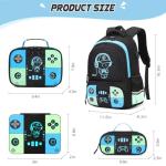 Cool Gamer Backpack and Bento Lunch Box Set