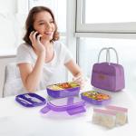 JBGOYON® Stackable Bento Lunch Box & Bag