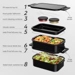 Jelife Large Stackable Adult Bento Lunch Box