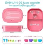 Bento Box Lunch Containers 2-Pack with Utensils