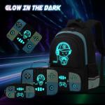 Cool Gamer Backpack and Bento Lunch Box Set