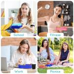 Bento Box Lunch Containers 2-Pack with Utensils