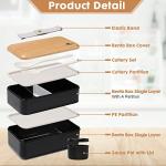 Sinnsally Leak-Proof Bento Box with Utensil Set