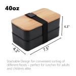 L-WASH Bento Box Set with Bamboo Lid & Utensils