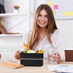 Sinnsally Leak-Proof Bento Box with Utensil Set