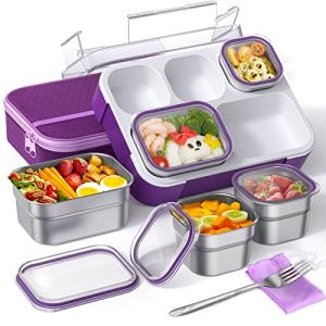 Stainless Steel Bento Box Set with Insulated Bag