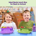 Jelife Large Leakproof Bento Lunch Box for Kids