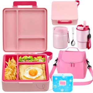 Pawtong Insulated Lunch Box Set for Kids
