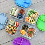 Leak-Proof Glass Bento Lunch Box with Dividers