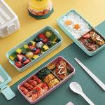 3-Pack Stackable Bento Box Meal Prep Containers