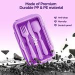 Jelife Large Leakproof Bento Lunch Box for Kids