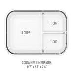 Leak-Proof Glass Bento Lunch Box with Dividers