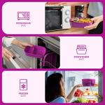 Stylish Stackable Lunch Box with Utensil Set