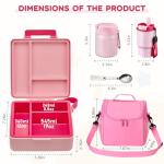 Pawtong Insulated Lunch Box Set for Kids