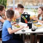 Insulated Lunch Bag with Bento Box and Strap