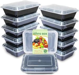 12-Pack BPA-Free Meal Prep Containers – Stackable & Reusable