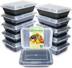 12-Pack BPA-Free Meal Prep Containers – Stackable & Reusable