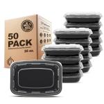 Freshware 50-Pack 16 oz Meal Prep Containers