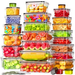 50 Pcs Airtight Food Storage Containers Set