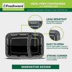 15-Pack 2-Compartment Meal Prep Containers with Lids