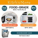 Kitch’nMore 38oz Extra Large Meal Prep Containers