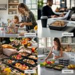 12-Pack BPA-Free Meal Prep Containers – Stackable & Reusable