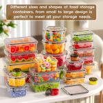 50 Pcs Airtight Food Storage Containers Set