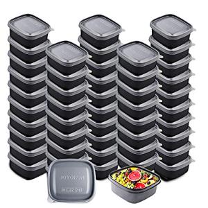 Stackable Meal Prep Containers with Lids - 50 Pack