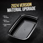 Reusable 16 OZ Meal Prep Containers - 20 Pack