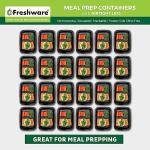 Freshware 50-Pack Meal Prep Containers with Lids