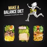 Reusable 16 OZ Meal Prep Containers - 20 Pack