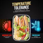 Reusable 16 OZ Meal Prep Containers - 20 Pack