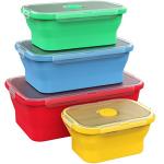 Vremi Collapsible Silicone Food Storage Containers Set