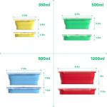 Vremi Collapsible Silicone Food Storage Containers Set