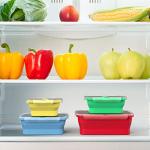 Vremi Collapsible Silicone Food Storage Containers Set