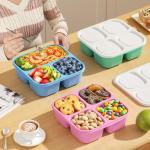 6-Piece Reusable Snack Box Set with Compartments