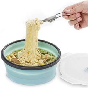 COLORCORAL Collapsible Silicone Camping Bowl Set