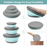 Collapsible Silicone Bowl Set for Camping & Kitchen