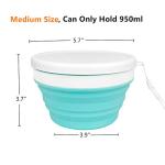 Collapsible Silicone Food Storage Bowls with Lids