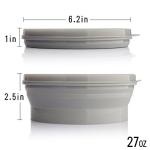 IYYI 800ML Silicone Collapsible Bowl with Lid