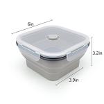 Collapsible Silicone Camping Bowl with Lid, 900ml
