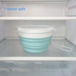 Collapsible Silicone Food Storage Bowls with Lids